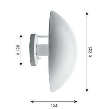 Candeeiro de parede Ø22,5 cm PH Hat - Branco - Louis Poulsen