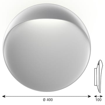 Candeeiro de parede Flindt Ø40 cm - Alumínio - Louis Poulsen