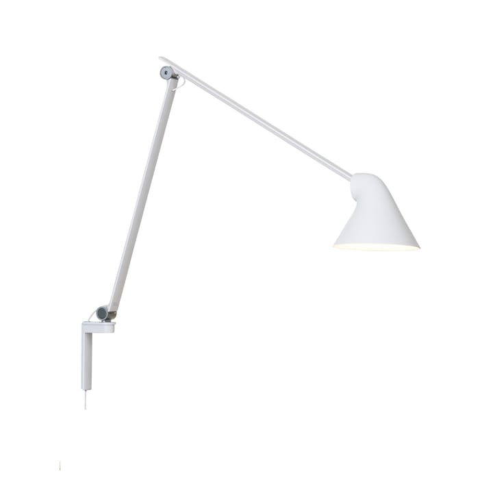 Candeeiro de parede NJP - Branco, braço longo, LED, 3000k - Louis Poulsen