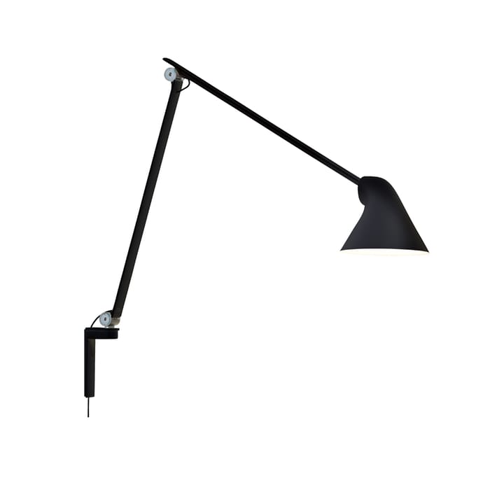 Candeeiro de parede NJP - Preto, braço longo, LED, 3000k - Louis Poulsen