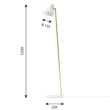 Candeeiro de pé VL38 - Branco - Louis Poulsen
