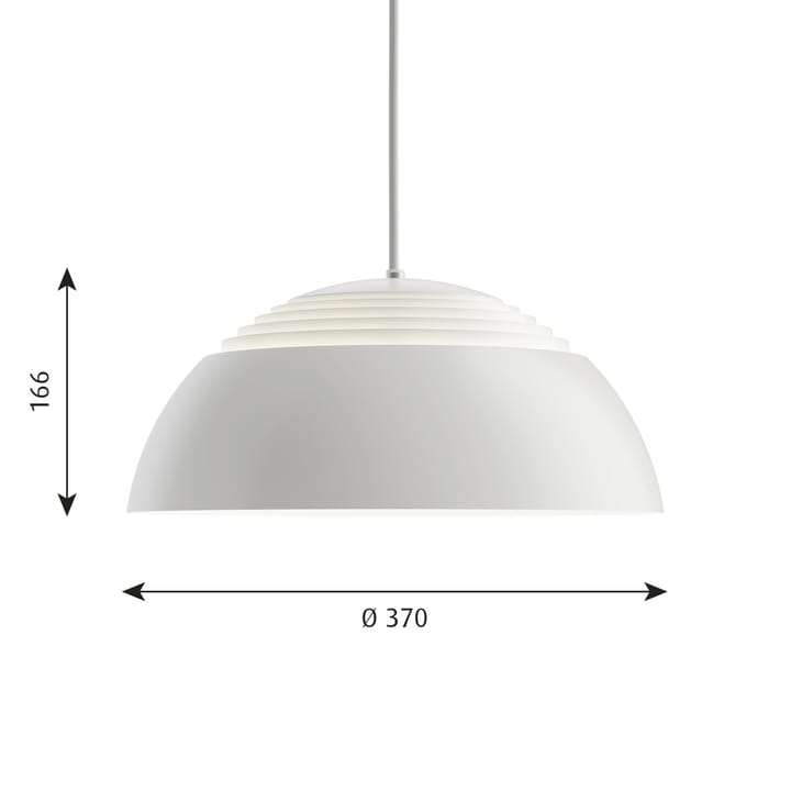 Candeeiro suspenso AJ Royal Ø37 cm - Branco - Louis Poulsen