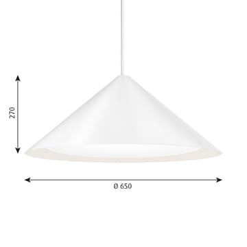 Candeeiro suspenso Keglen Ø65 cm - Branco - Louis Poulsen