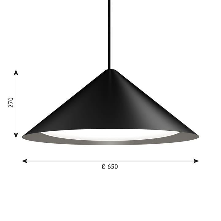 Candeeiro suspenso Keglen Ø65 cm - Preto - Louis Poulsen