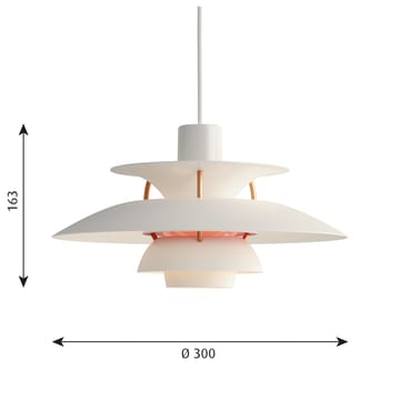 Candeeiro suspenso MINI PH 5 - Branco moderno - Louis Poulsen