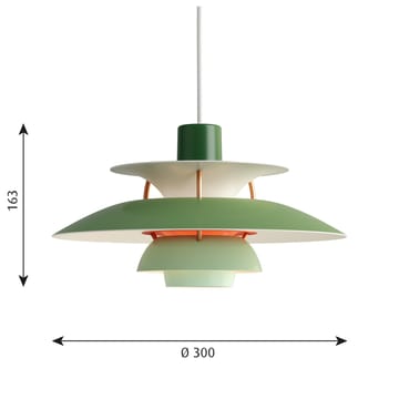 Candeeiro suspenso MINI PH 5 - Verde - Louis Poulsen