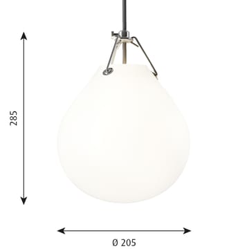 Candeeiro suspenso Moser Ø20,5 cm - Branco mate - Louis Poulsen