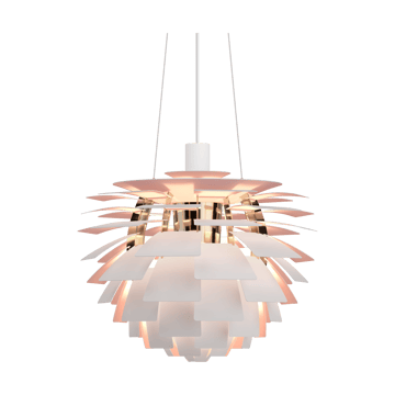 Candeeiro suspenso PH Artichoke Anniversary edition - Matte white-pale rose Ø48 cm - Louis Poulsen