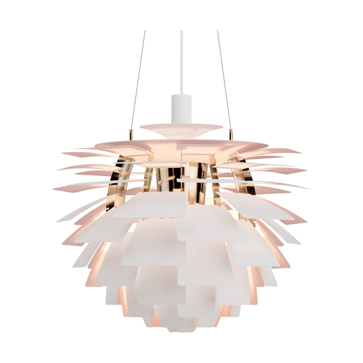 Candeeiro suspenso PH Artichoke Anniversary edition, Matte white-pale rose Ø60 cm Louis Poulsen