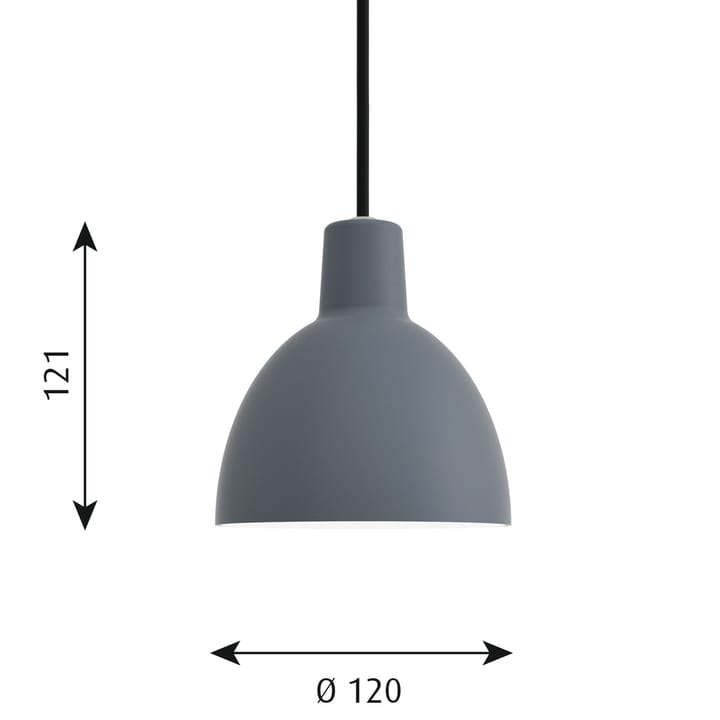 Candeeiro suspenso Toldbod 120 - Azul-cinza - Louis Poulsen