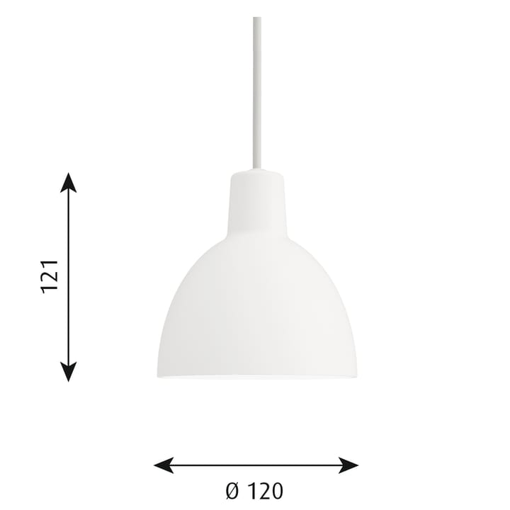 Candeeiro suspenso Toldbod 120 - Branco - Louis Poulsen