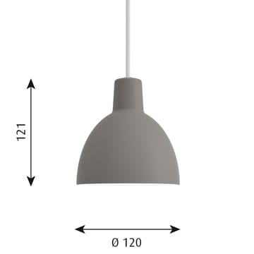 Candeeiro suspenso Toldbod 120 - Verde claro - Louis Poulsen