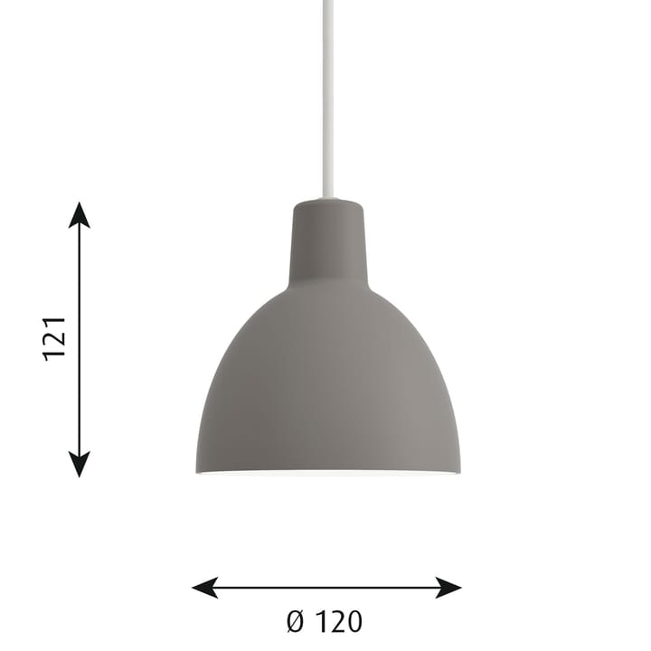 Candeeiro suspenso Toldbod 120 - Verde claro - Louis Poulsen