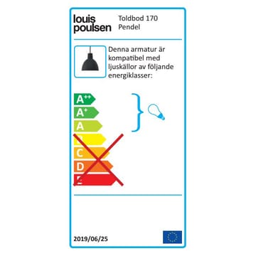 Candeeiro suspenso Toldbod 170 - Branco - Louis Poulsen