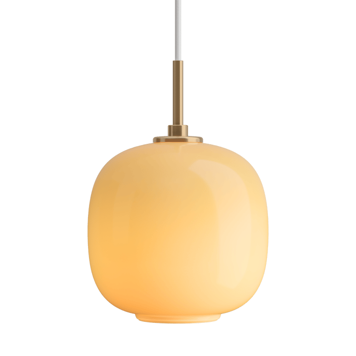 Candeeiro suspenso VL45 Radiohus Ø17,5 cm - Brass-amber glass - Louis Poulsen