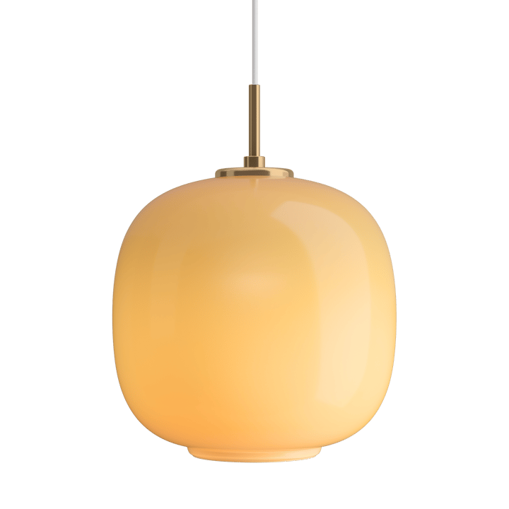 Candeeiro suspenso VL45 Radiohus Ø25 cm - Brass-amber glass - Louis Poulsen