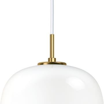 Candeeiro suspenso VL45 Radiohus Ø25 cm - Brass-white opal glass - Louis Poulsen