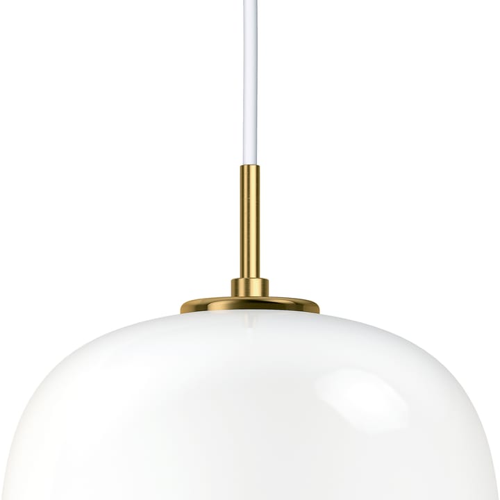 Candeeiro suspenso VL45 Radiohus Ø25 cm, Brass-white opal glass Louis Poulsen