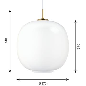 Candeeiro suspenso VL45 Radiohus Ø37 cm - White opal glass - Louis Poulsen