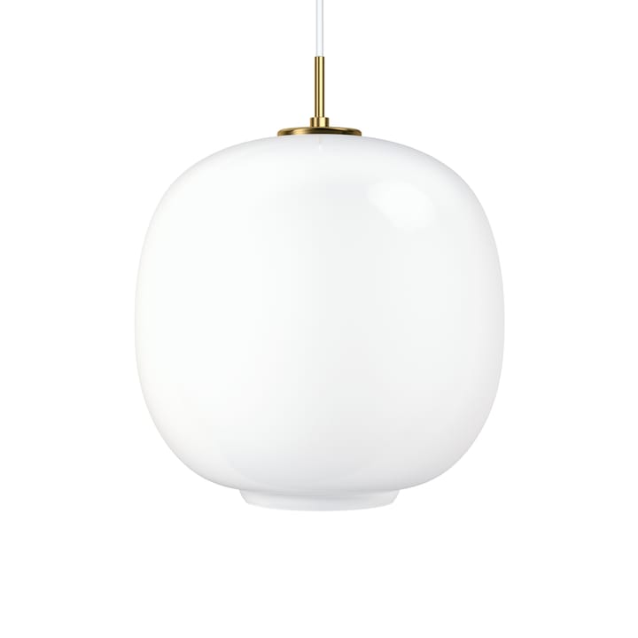 Candeeiro suspenso VL45 Radiohus LED grande - Brass-white opal glass - Louis Poulsen