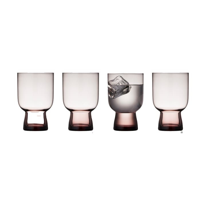 Conjunto de 4 copos de água Sorrento 30 cl - Rosa - Lyngby Glas