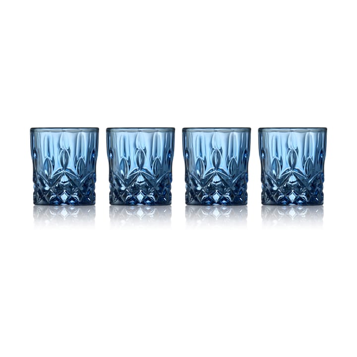 Copo de shot Sorrento 4 cl, 4 unid. - Azul - Lyngby Glas