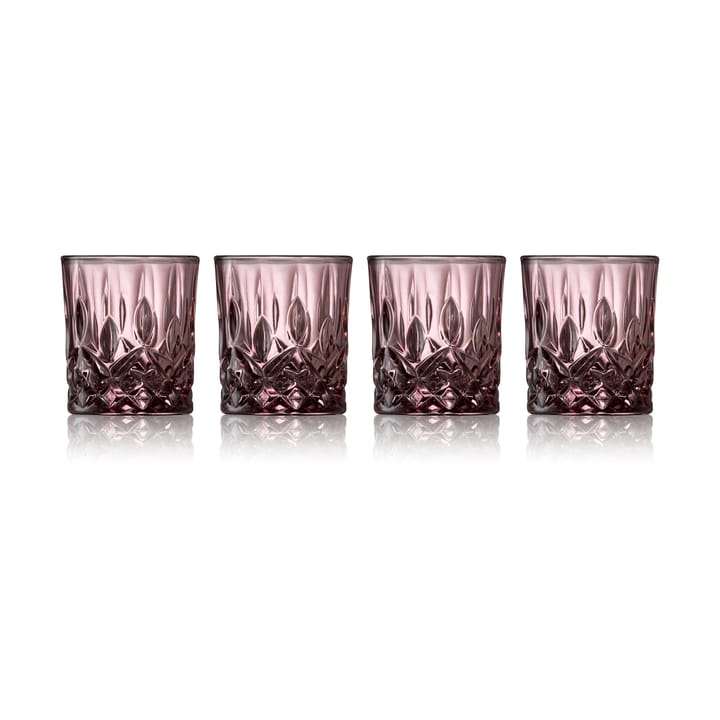 Copo de shot Sorrento 4 cl, 4 unid. - Pink - Lyngby Glas