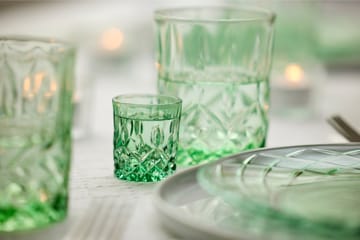 Copo de shot Sorrento 4 cl, 4 unid. - Verde - Lyngby Glas