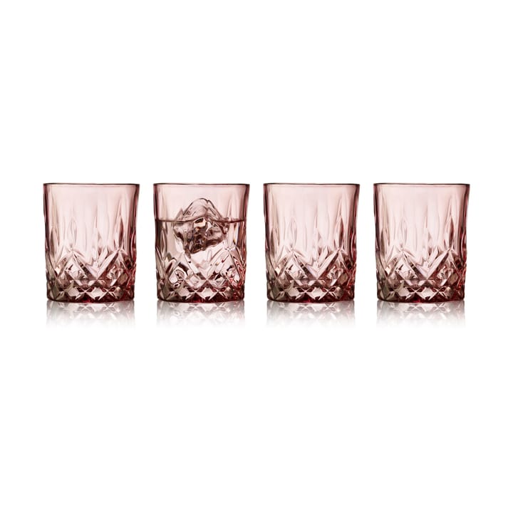 Copo de whiskey Sorrento 32 cl 4 un. - Pink - Lyngby Glas