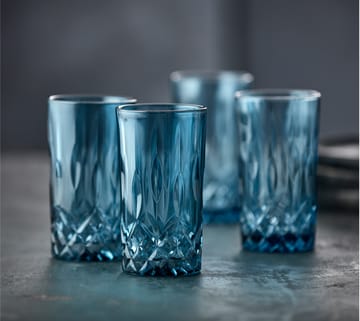 Copo Sorrento highball 38 cl 4 un. - Blue - Lyngby Glas