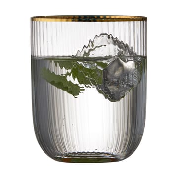 Copo tumbler Palermo Gold 35 cl 4 unid. - Transparente-dourado - Lyngby Glas