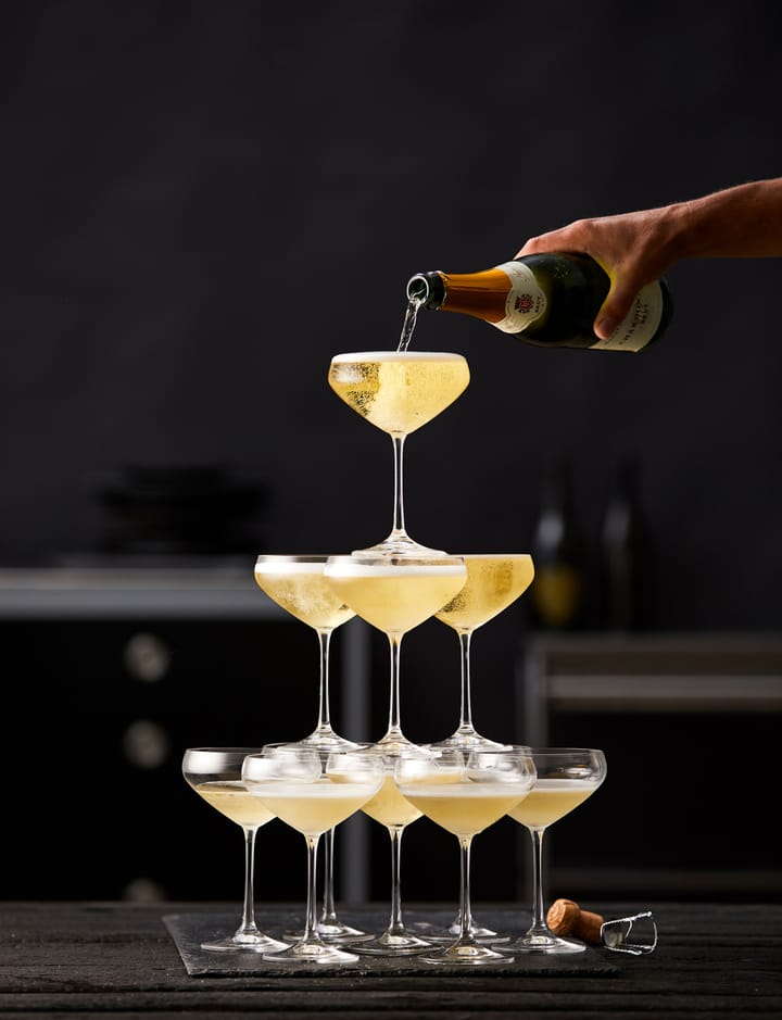 Coupe de champanhe Juvel  34 cl 4 unid. - Cristal - Lyngby Glas