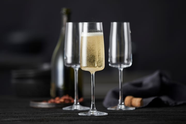 Taça de champanhe Zero 30cl 4 unid. - Cristal - Lyngby Glas