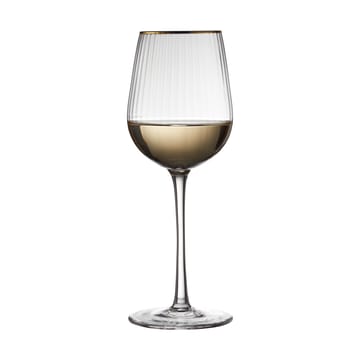 Taça de vinho branco Palermo Gold 30 cl 4 unid. - Transparente-dourado - Lyngby Glas