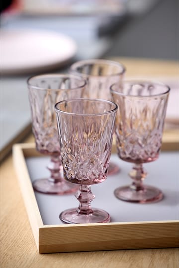 Taças de vinho Sorrento 29 cl, 4 unid. - Pink - Lyngby Glas