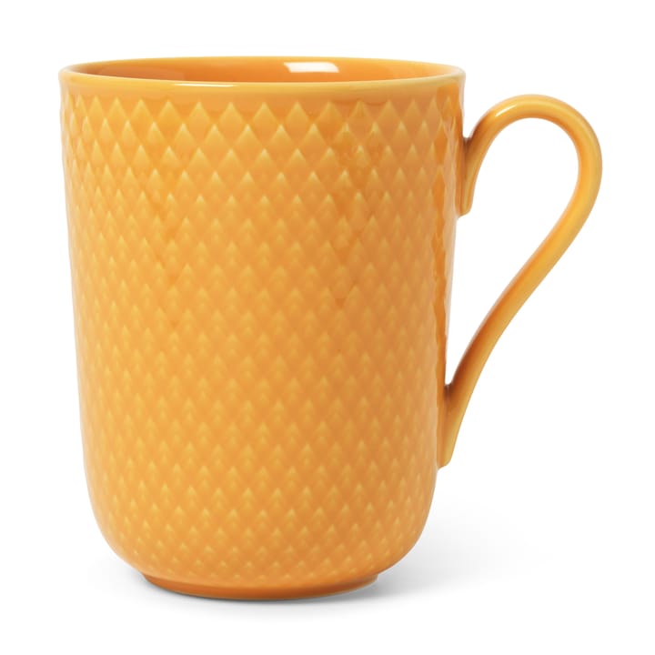 Caneca com asa Rhombe 33 cl - Amarelo - Lyngby Porcelæn