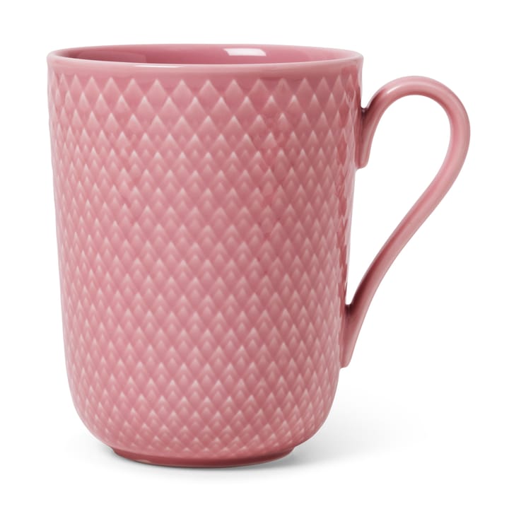 Caneca com asa Rhombe 33 cl - Rosa  - Lyngby Porcelæn