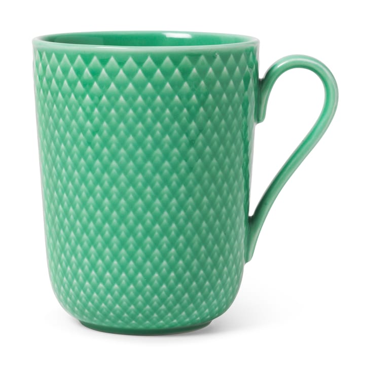 Caneca com asa Rhombe 33 cl - Verde - Lyngby Porcelæn