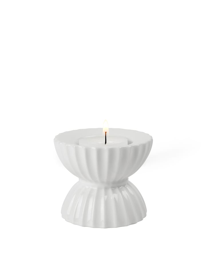 Lyngby Tura suporte de vela Ø8 cm - Branco - Lyngby Porcelæn