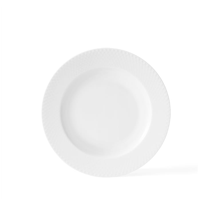 Prato fundo branco Rhombe - Ø23 cm - Lyngby Porcelæn