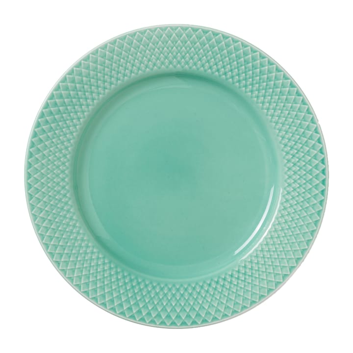 Prato Rhombe Ø21 cm - Aqua - Lyngby Porcelæn