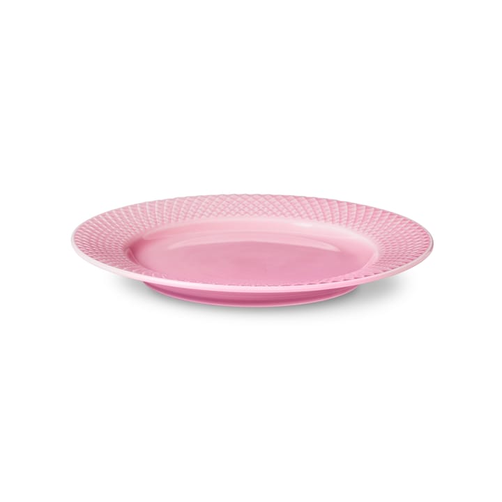 Prato rosa Rhombe - 21 cm - Lyngby Porcelæn