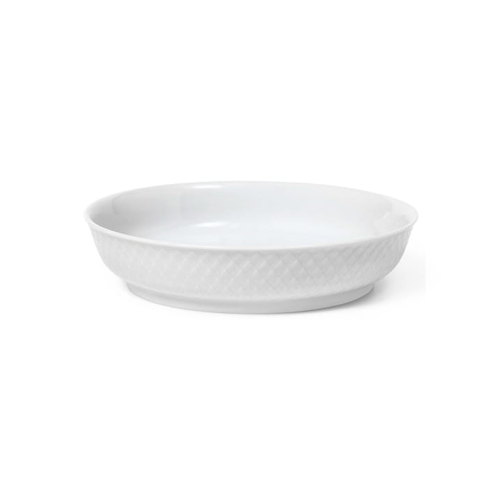 Prato sobremesa Rhombe Ø16 cm - Branco - Lyngby Porcelæn