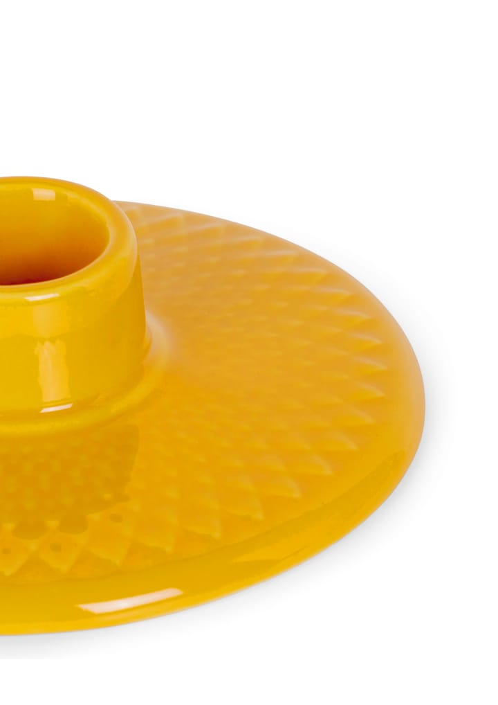 Rhombe porta-vela 3 cm - Amarelo - Lyngby Porcelæn