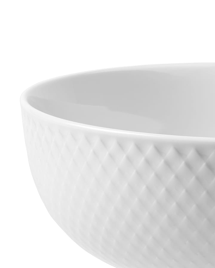 Rhombe tigela Ø15.5 cm - Branco - Lyngby Porcelæn