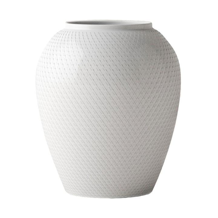 Rhombe vaso Ø21.5 cm - Branco - Lyngby Porcelæn