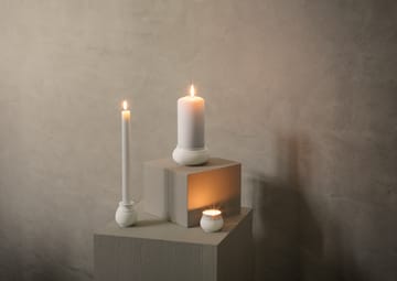 Suporte de velas Curve 7 cm - Branco - Lyngby Porcelæn