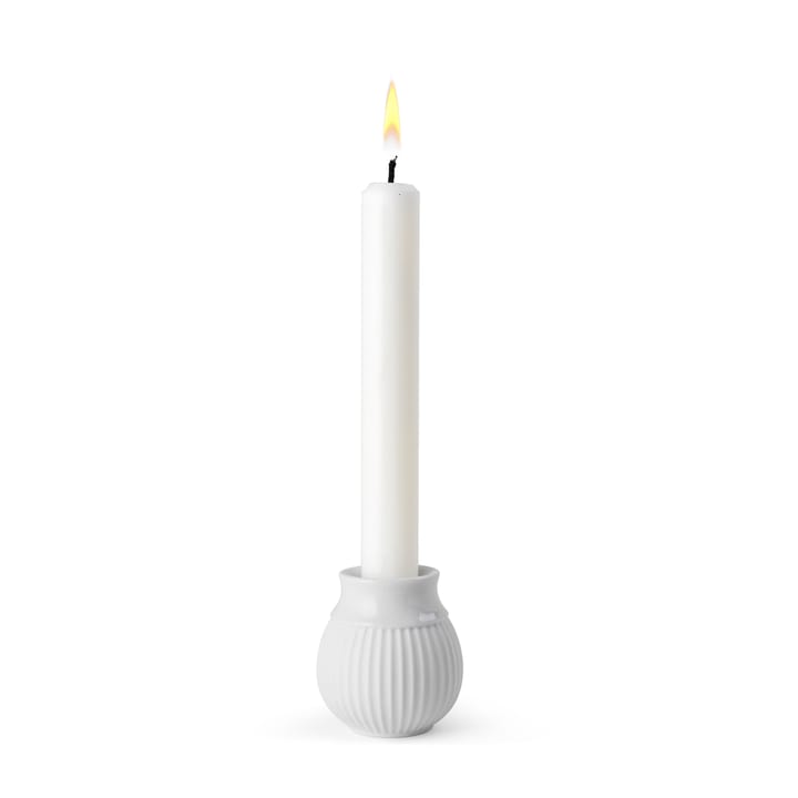 Suporte de velas Curve 7 cm - Branco - Lyngby Porcelæn