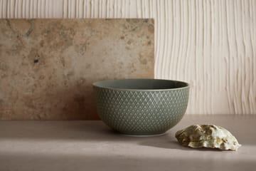 Tigela Rhombe Earth Ø13 cm - Moss - Lyngby Porcelæn