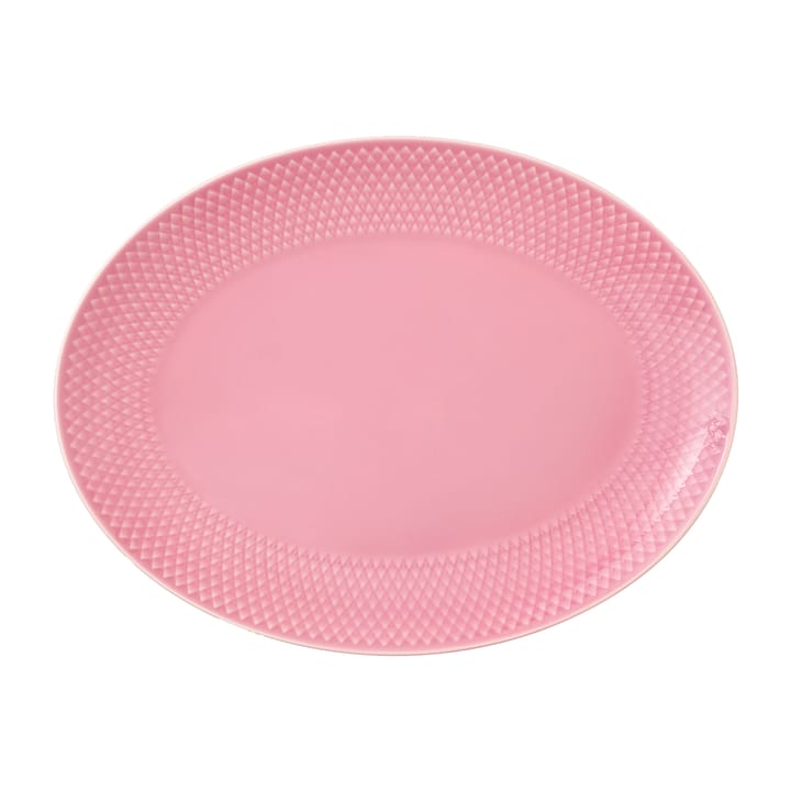 Travessa oval Rhombe 21,5x28,5 cm - Rosa  - Lyngby Porcelæn